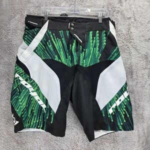 Royal Racing Shorts Mens L Green Black Blast Lined Biker MTB Cycling Off Road